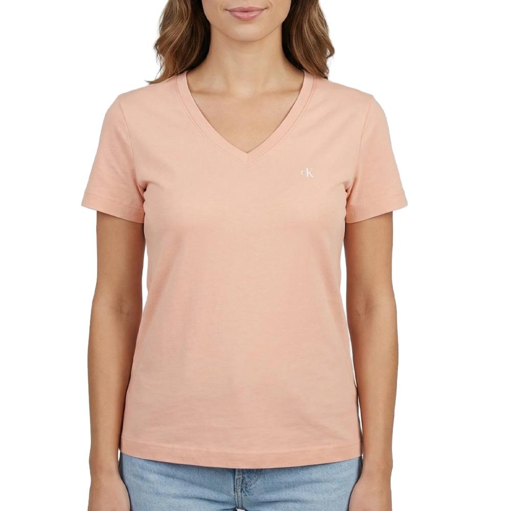 T-Shirt Rose Femme Calvin Klein Jeans Archive LV047B205G pas cher