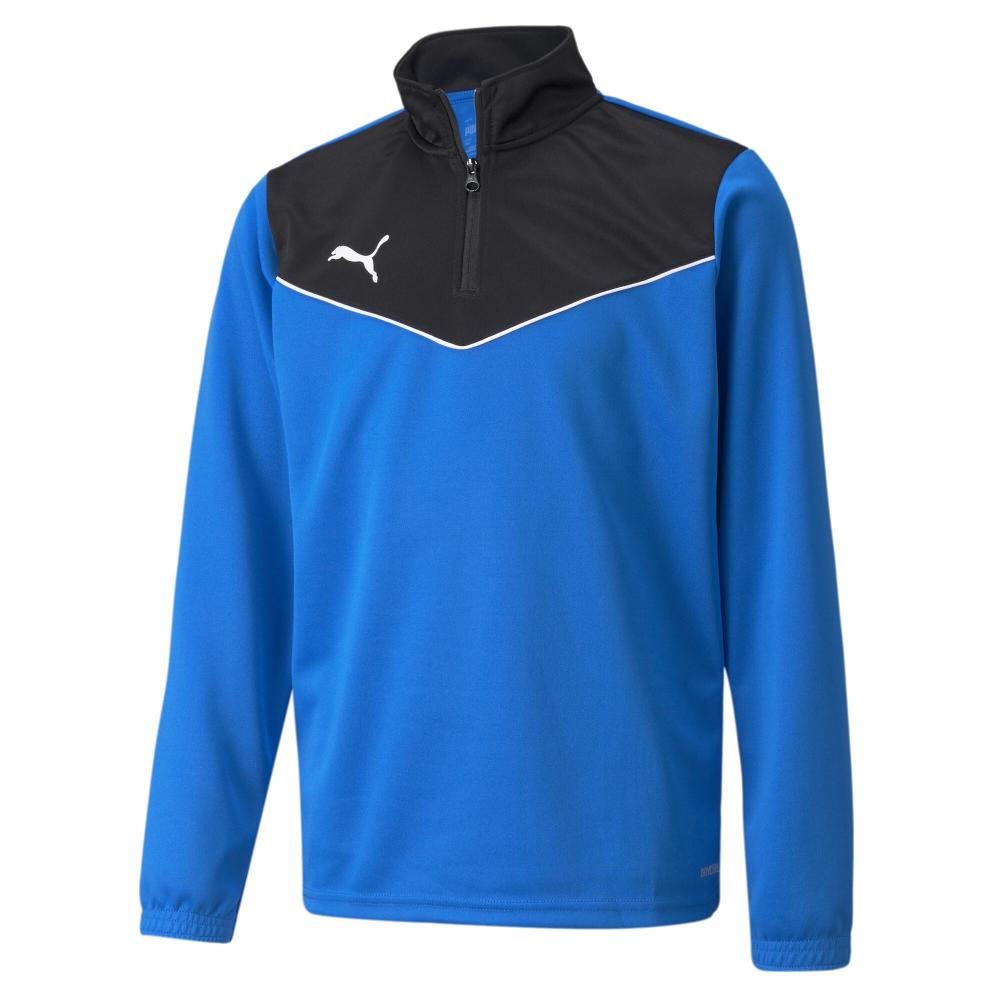 Sweat 1/4 de zip Noir/Bleu Garçon Puma Indrise pas cher