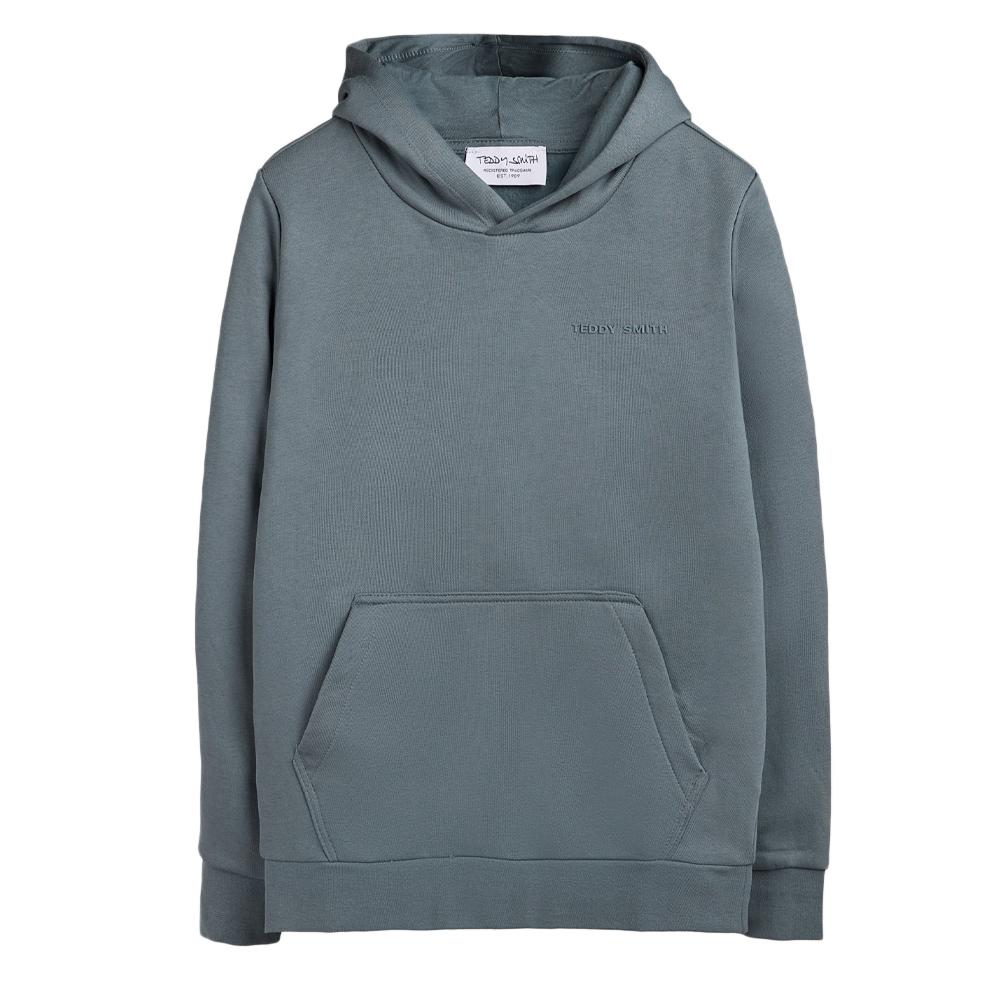 Sweat Gris Garçon Teddy Smith S-nark Hoody Jr pas cher