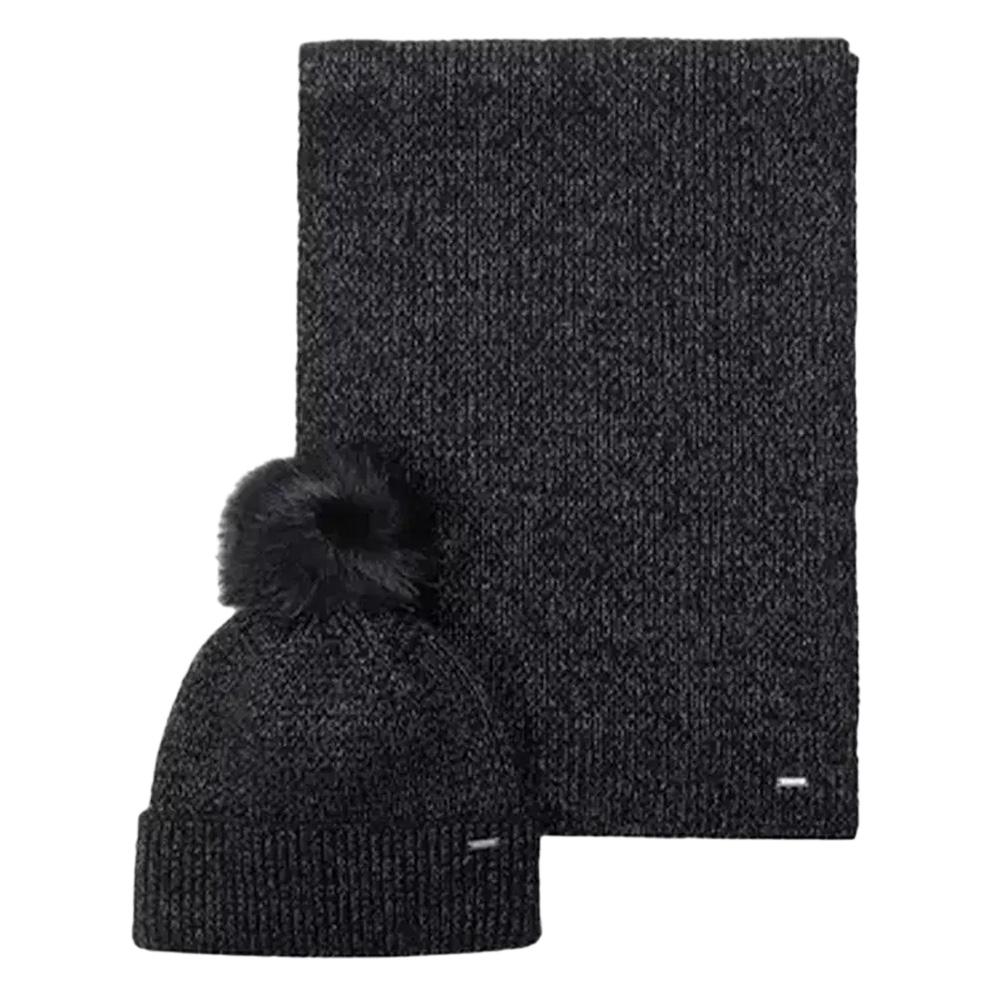 Coffret Bonnet + Echarpe Noir Femme Kaporal MELLY pas cher