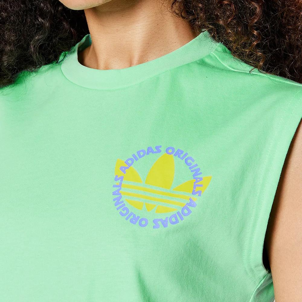 Débardeur Vert Femme Adidas Surf vue 3