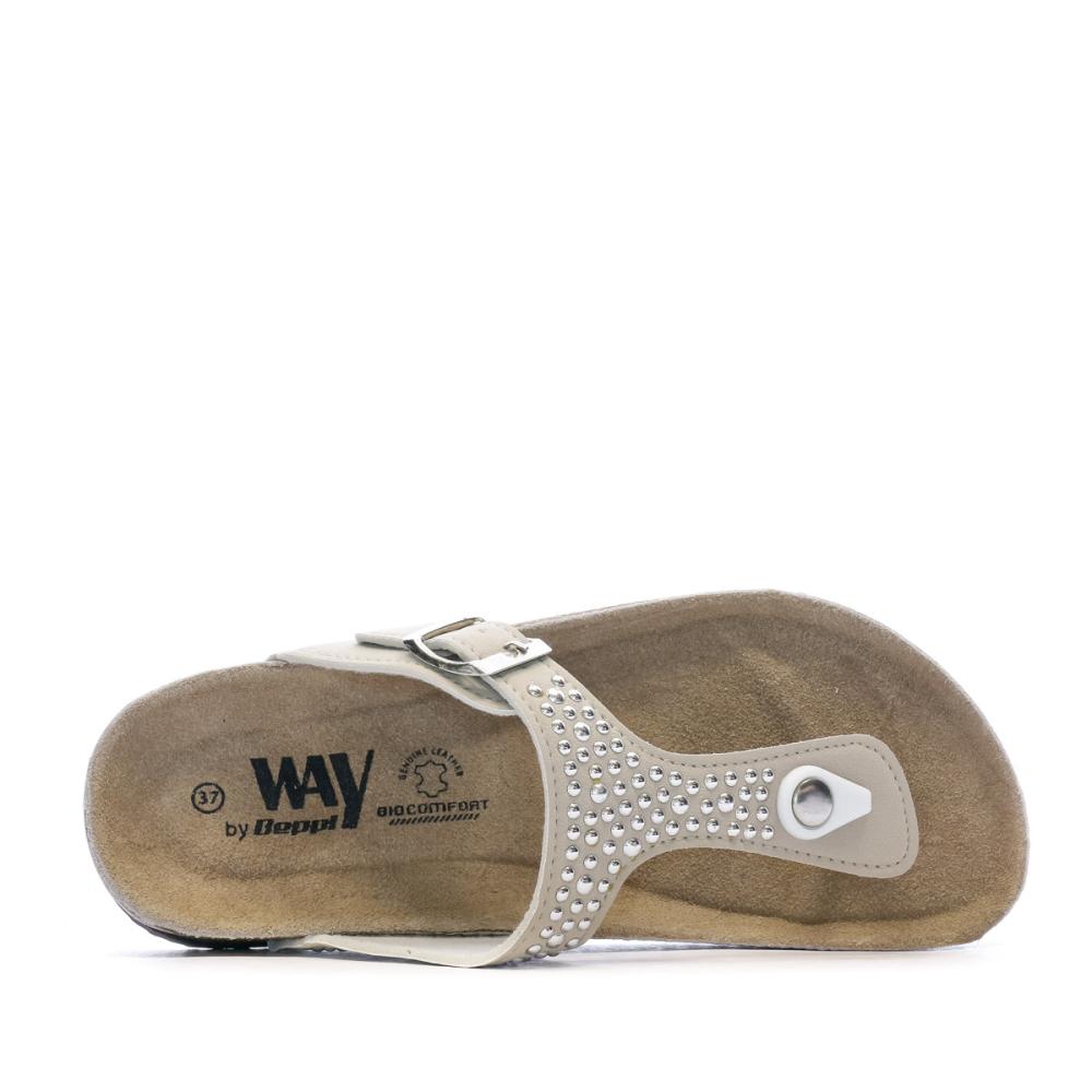 Sandales Beige à clous Femme Beppi vue 4