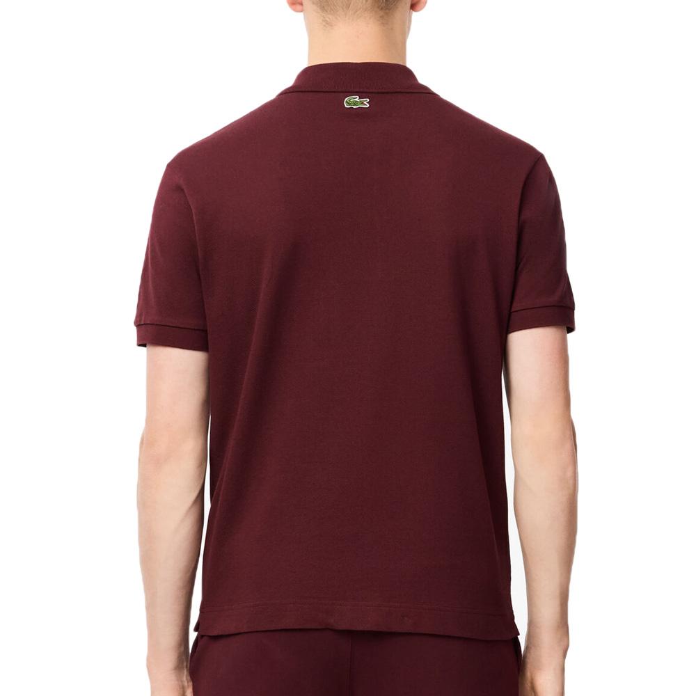 Polo Bordeaux Mixte Lacoste Bord-cotes vue 2