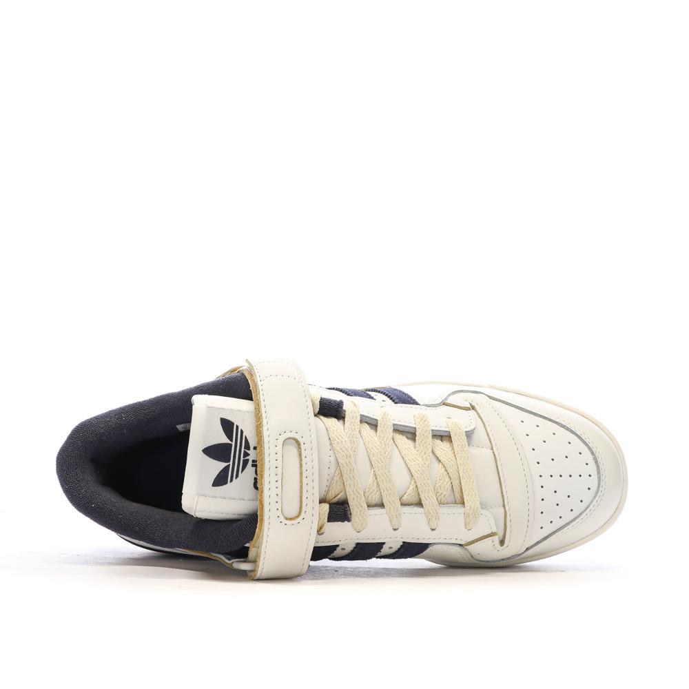 Baskets Blanches/Marine Homme Adidas Forum 84 vue 4