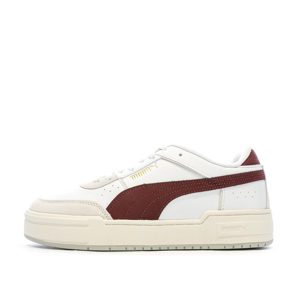 Baskets Blanches/Bordeaux Homme Puma Pro Sport Mix pas cher