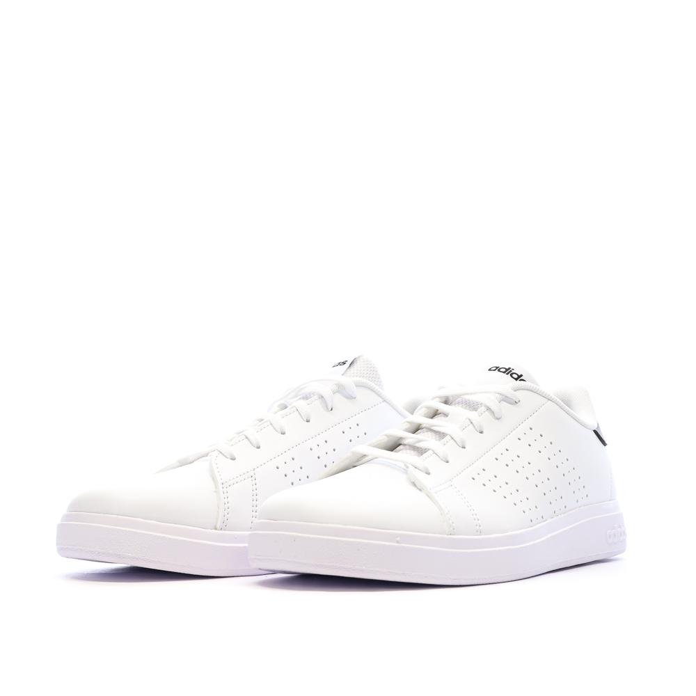 Baskets Blanc/Noir Junior Adidas Advantage vue 6