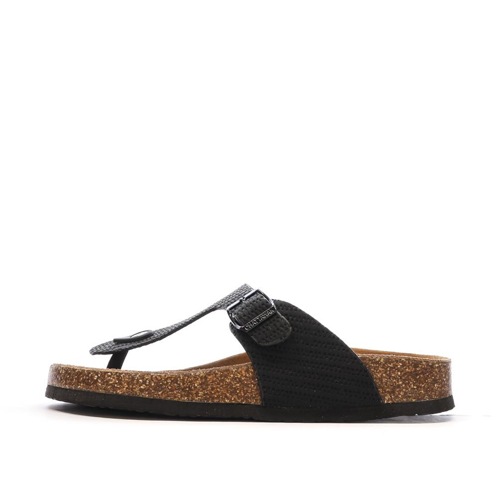 Tongs Noir Femme Chattawak ZELDA pas cher