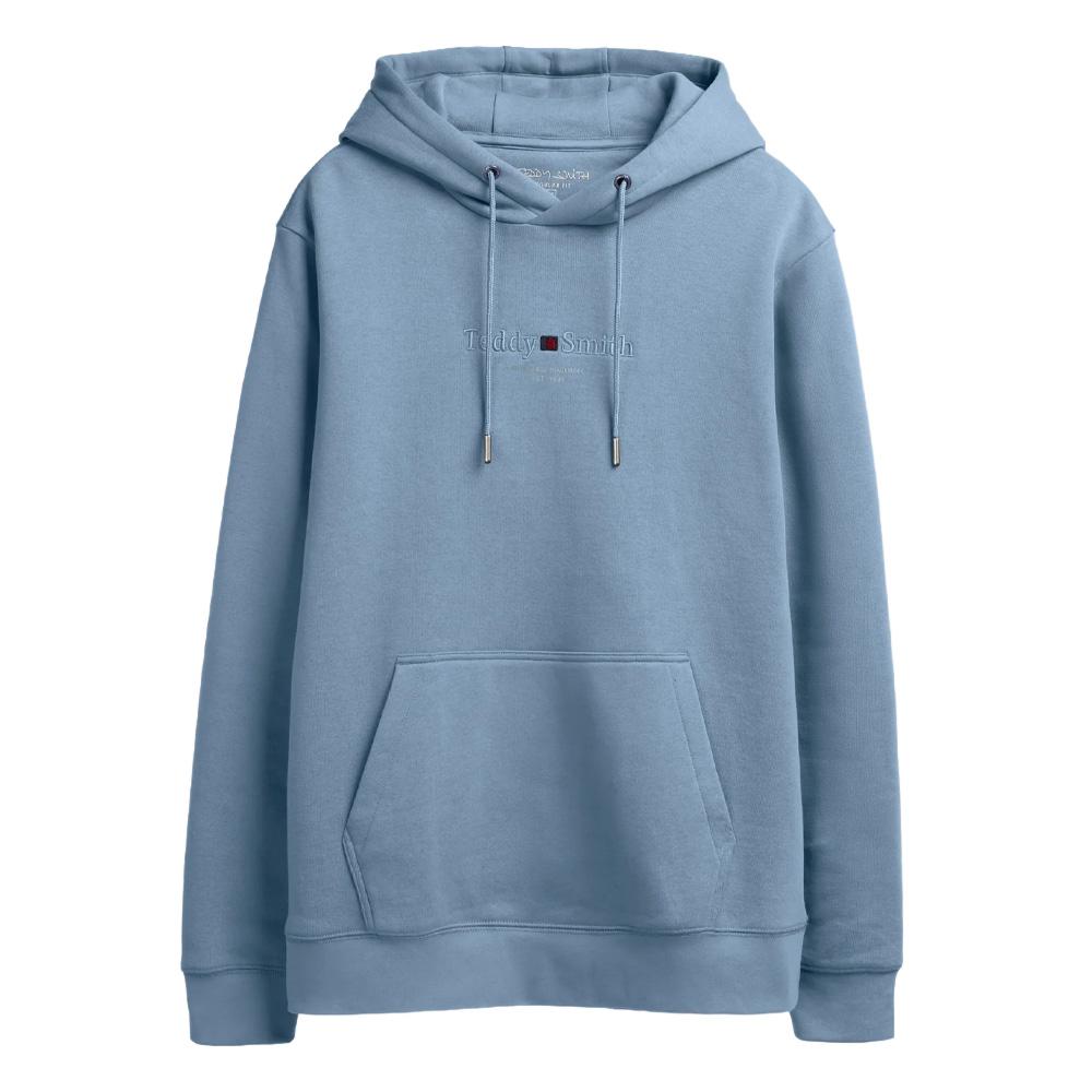 Sweat à Capuche Bleu Clair Homme Teddy Smith Hoody pas cher