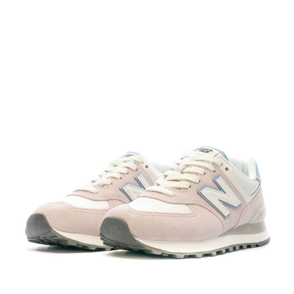 Baskets Rose Femme New Balance 574 vue 6