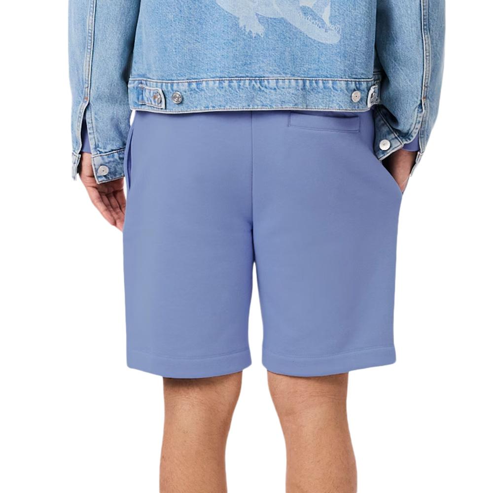 Short Bleu Homme Lacoste Short Regular Fit En Molleton vue 2