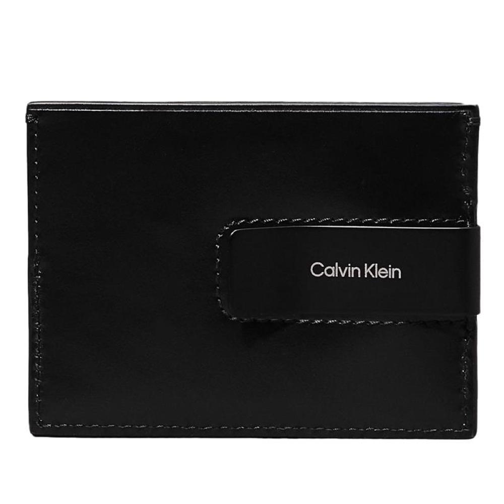 Porte Cartes Noir Homme Calvin Klein Jeans Glow Black Leather vue 2