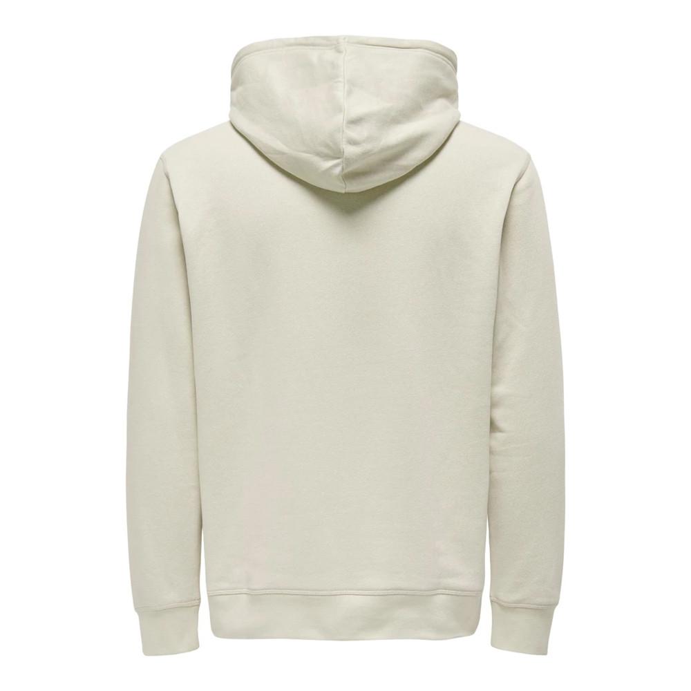 Sweat à Capuche Beige Homme Only & Sons Sotl Reg vue 2