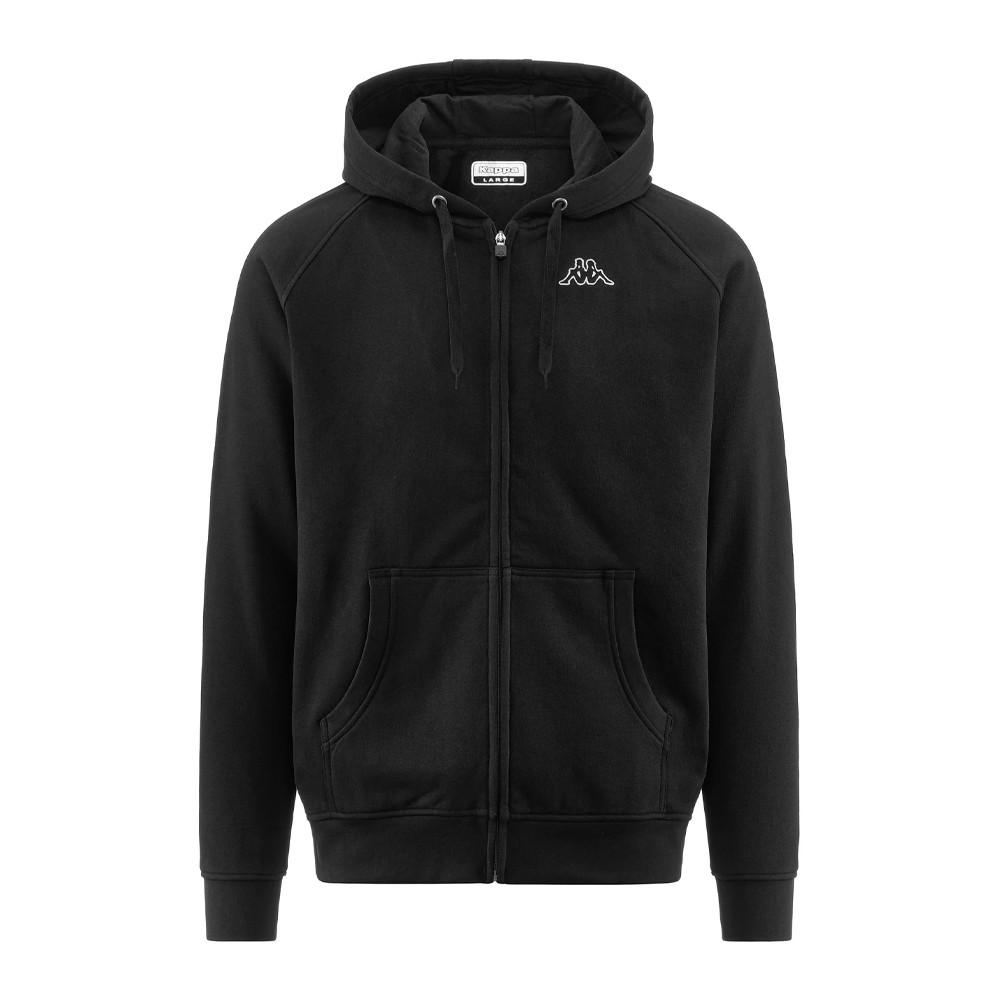 Sweat Zippé Homme Noir Kappa Jack Slim Jacket pas cher