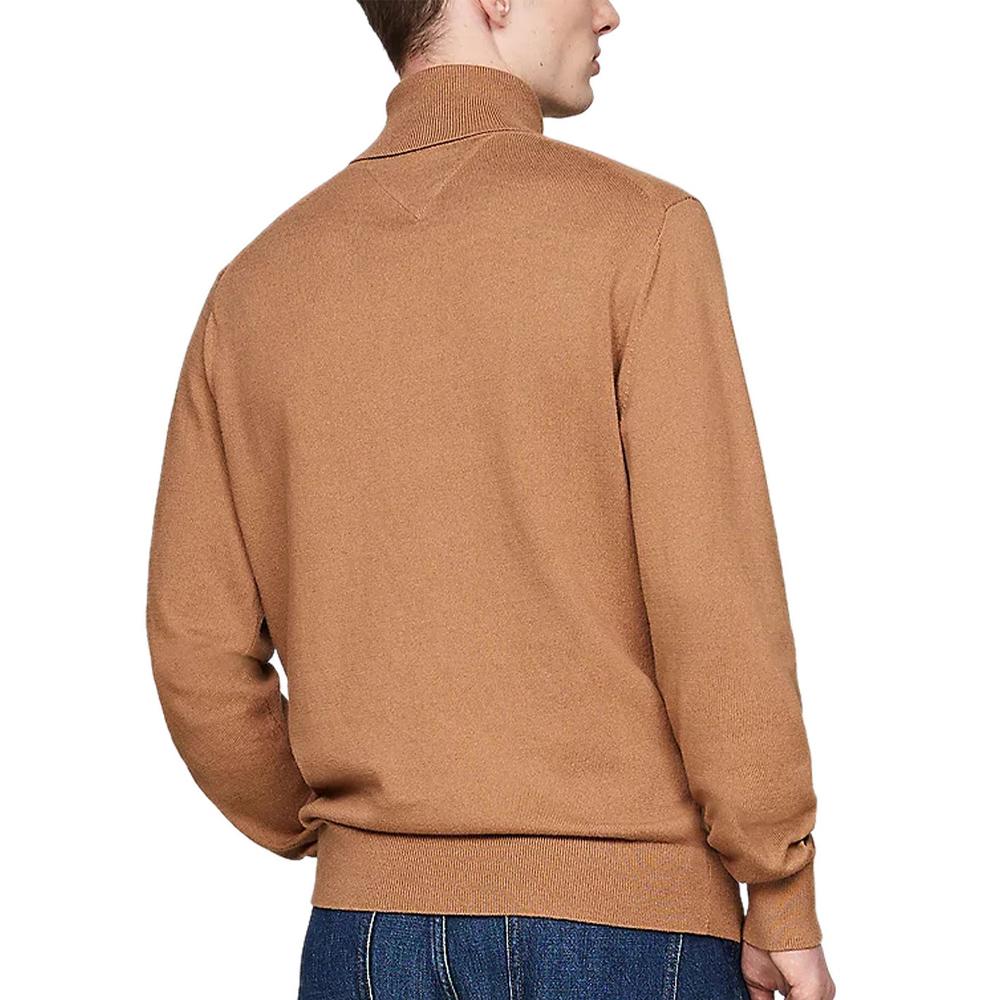 Pull Camel Homme Tommy Hilfiger Pima Org vue 2