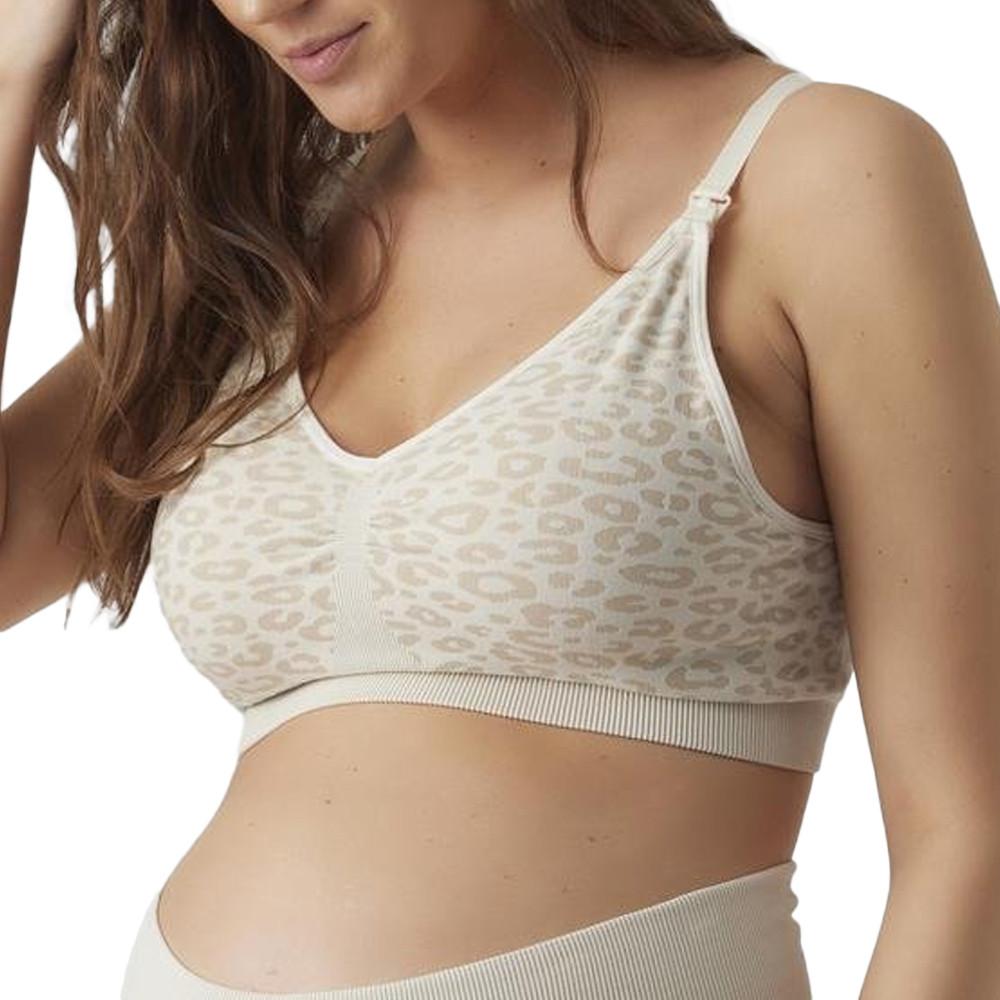 Soutien Gorge d'allaitement Écru/Marron Femme Mamalicious Shelby pas cher