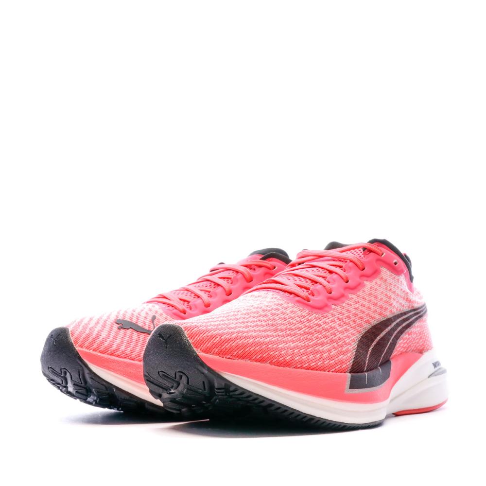 Baskets Roses Femme Puma Deviate Nitro vue 6