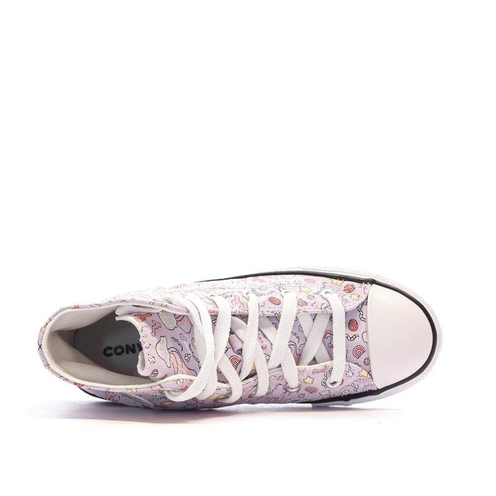 Baskets Violettes Garçon/Fille Converse Chuck Taylor All Star A03578C vue 4