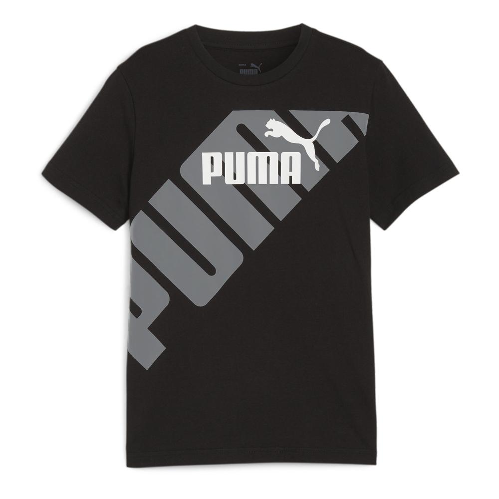T-shirt Noir Garçon Puma Power Graphic pas cher