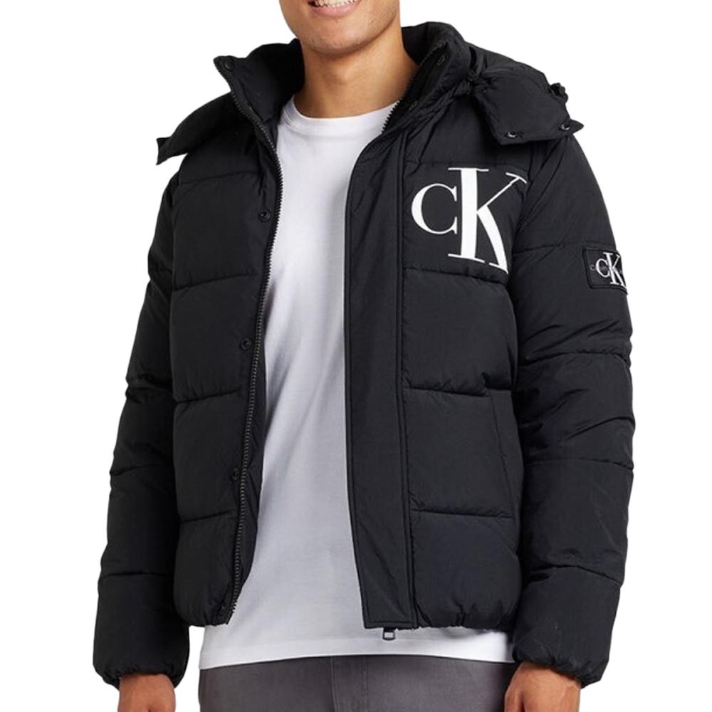 Doudoune Noire Homme Calvin Klein Jeans Non Down pas cher