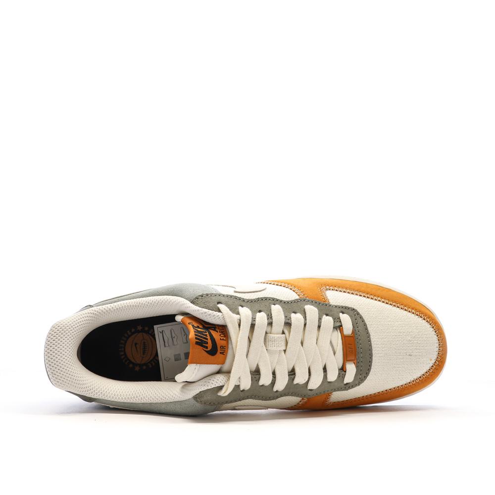 Air Force 1 Baskets Ecru/Bleu/Orange Homme Nike vue 4