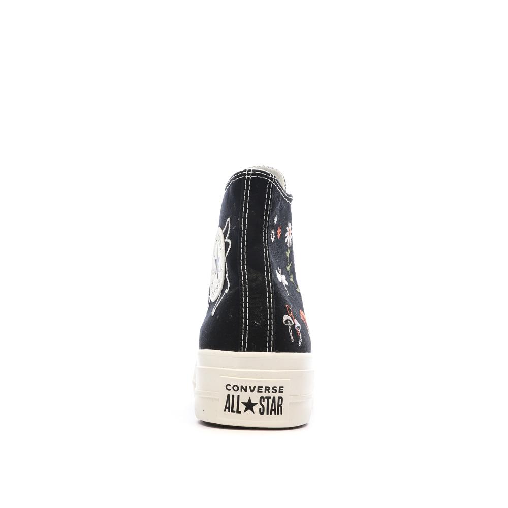 Baskets Noires Femme Converse Chuck Taylor All Star Lift A07110C vue 3
