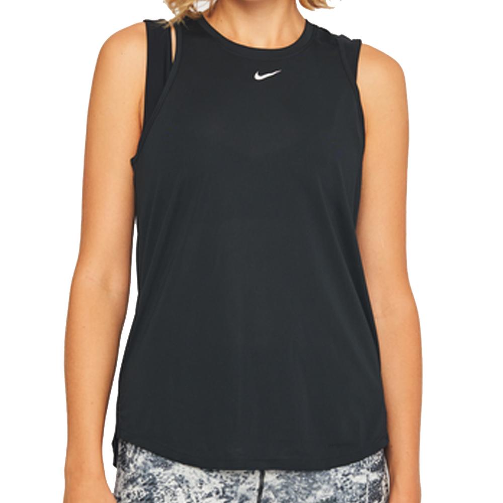 Débardeur de Sport Noir Femme Nike OneTank pas cher
