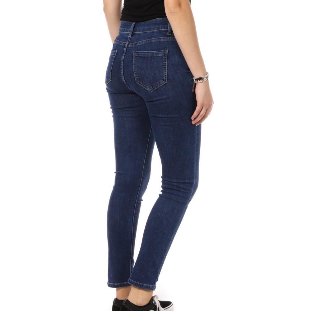 Jean Skinny Bleu Femme My Tina's Boutons vue 2