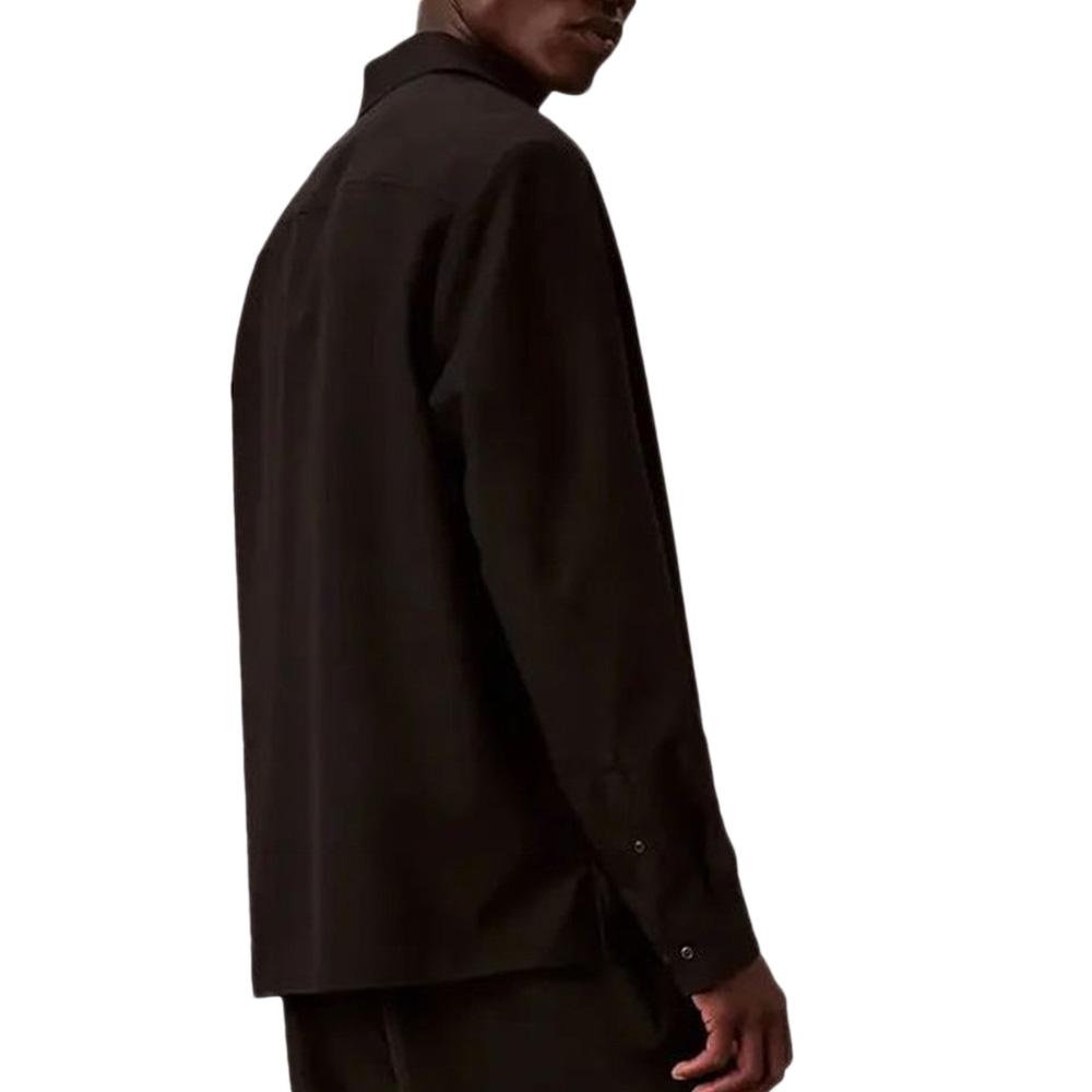 Chemise Noire Homme Calvin Klein Jeans Solids vue 2