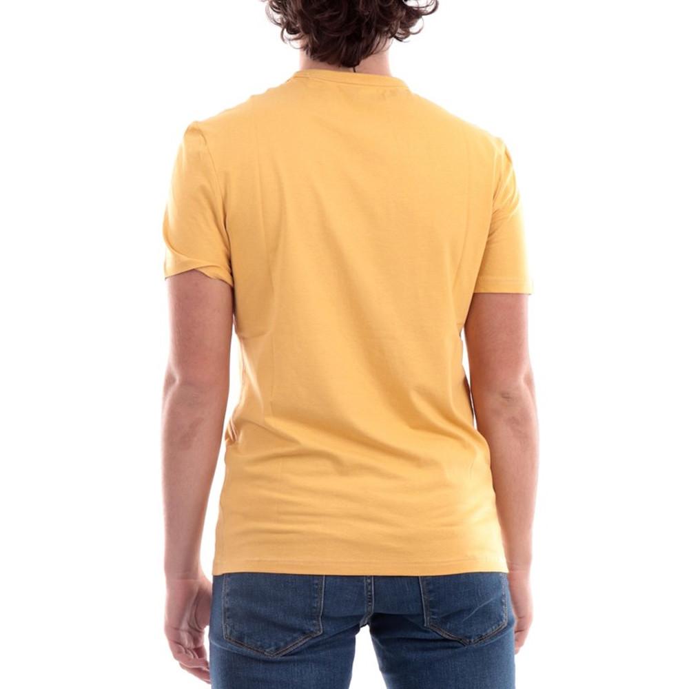 T-shirt Jaune Homme Guess Maksim vue 2