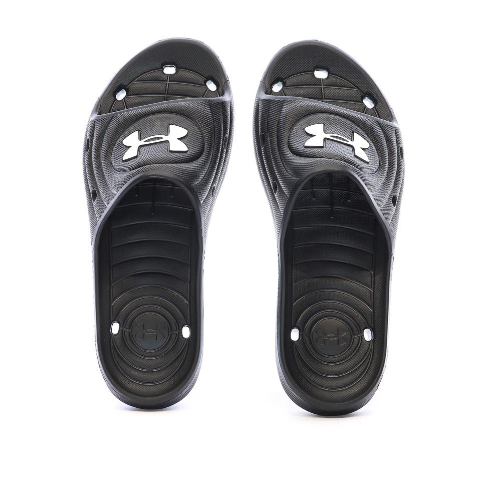 Claquettes Noires Homme Under Armour Locker vue 3