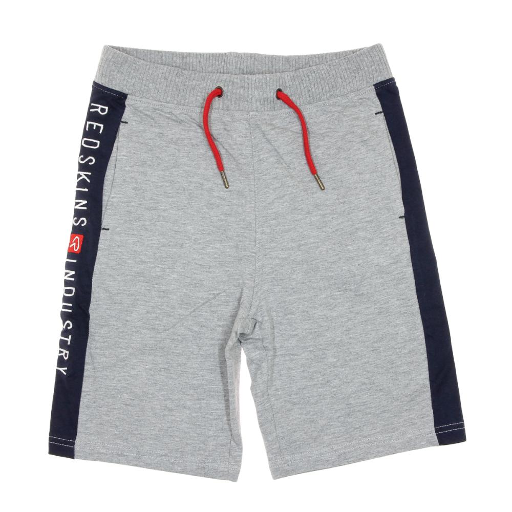 Short Gris/Marine Garçon Redskins BER2418 pas cher