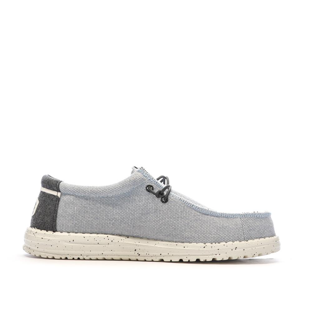Chaussures Grises Clair Homme Hey Dude Wally Sport Mesh vue 2