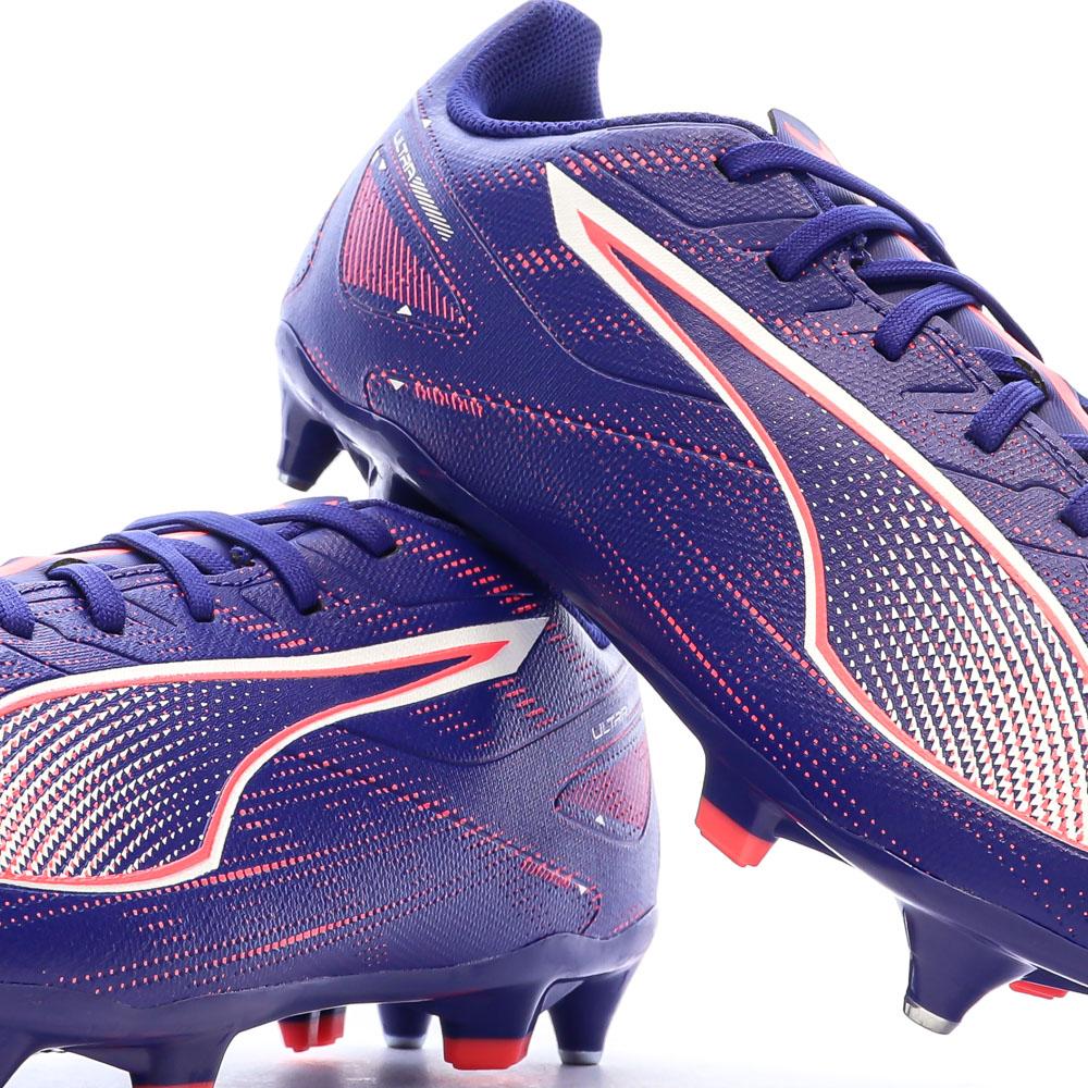 Chaussures de Foot Violettes Homme Puma Ultra 5 Play MxSG vue 7