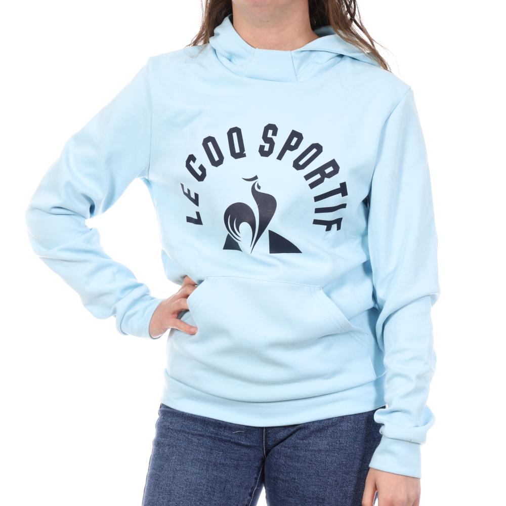 Sweat à Capuche Bleu Ciel Femme Le Coq Sportif N°34 pas cher