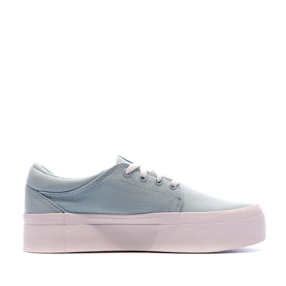 Baskets Turquoise Femme DC Shoes Trase Plat Tx vue 2