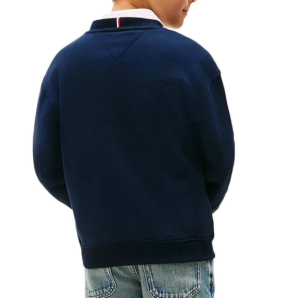 Sweat Marine Garçon Tommy Hilfiger Mini Corp vue 2