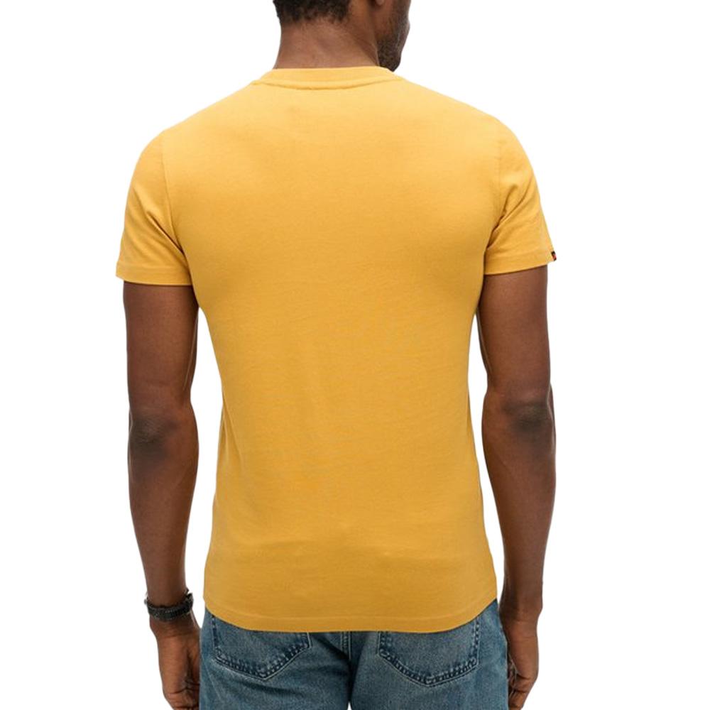 T-Shirt Jaune Homme Superdry Essentials vue 2