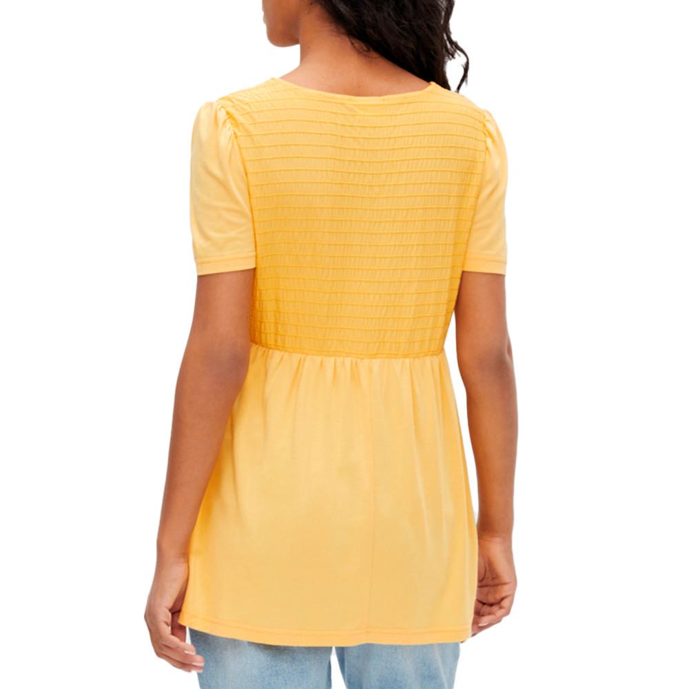 Blouse de Grossesse Jaune Femme Mamalicious Mlina vue 2