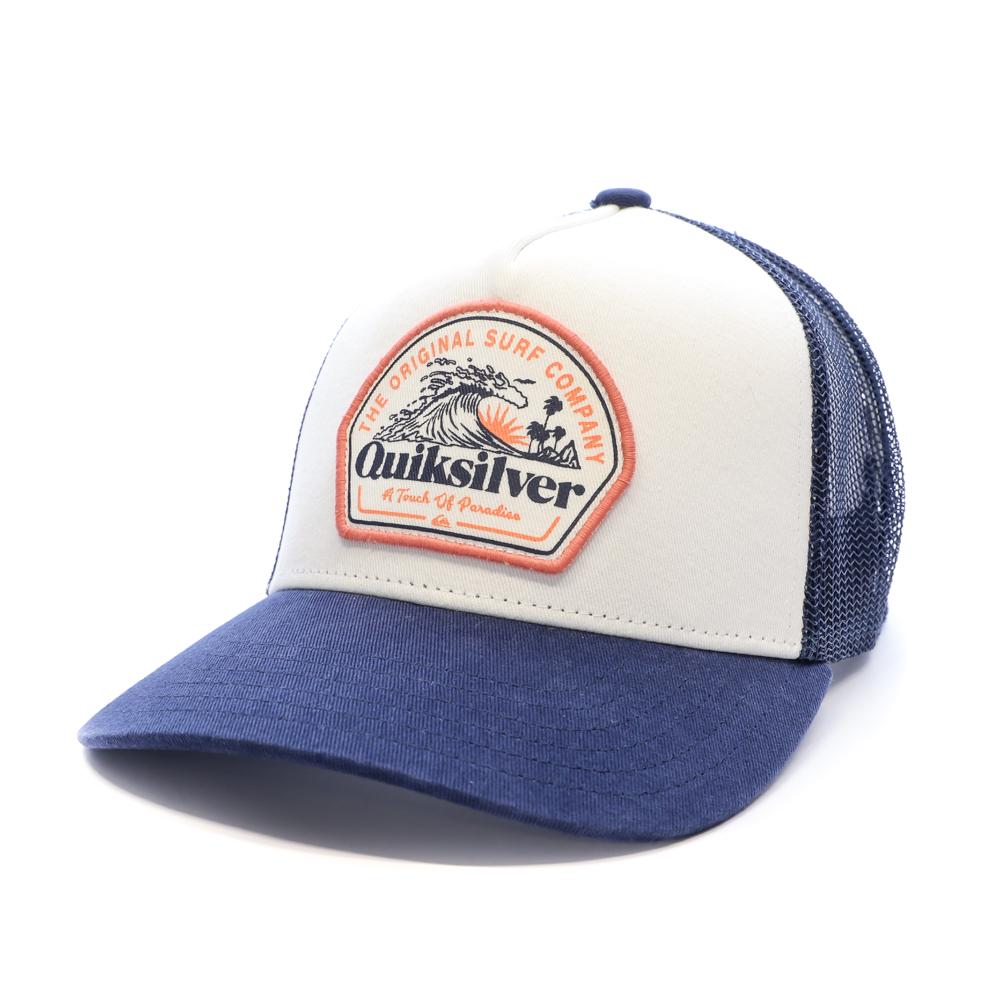 Casquette Blanche/Bleu Homme Quiksilver Sunsetwavesport pas cher