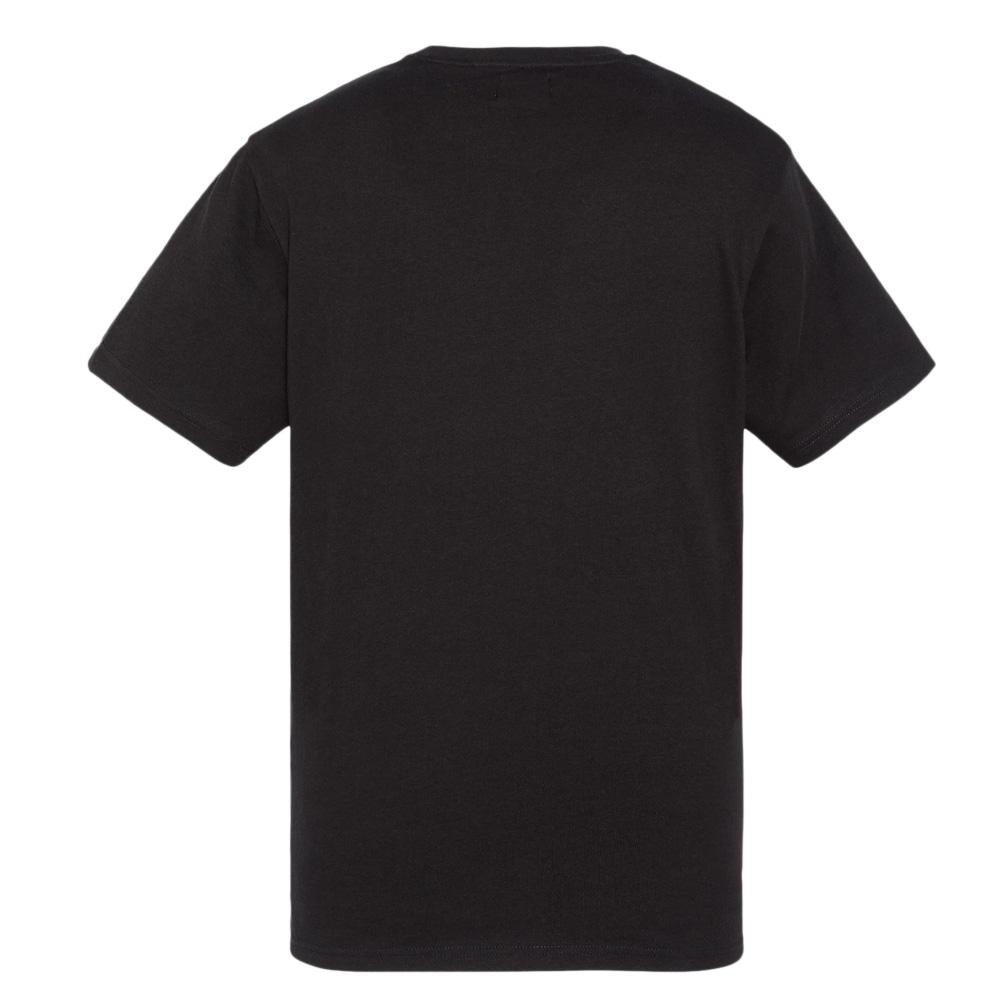 T-shirt brodé noir homme Schott NYC vue 2
