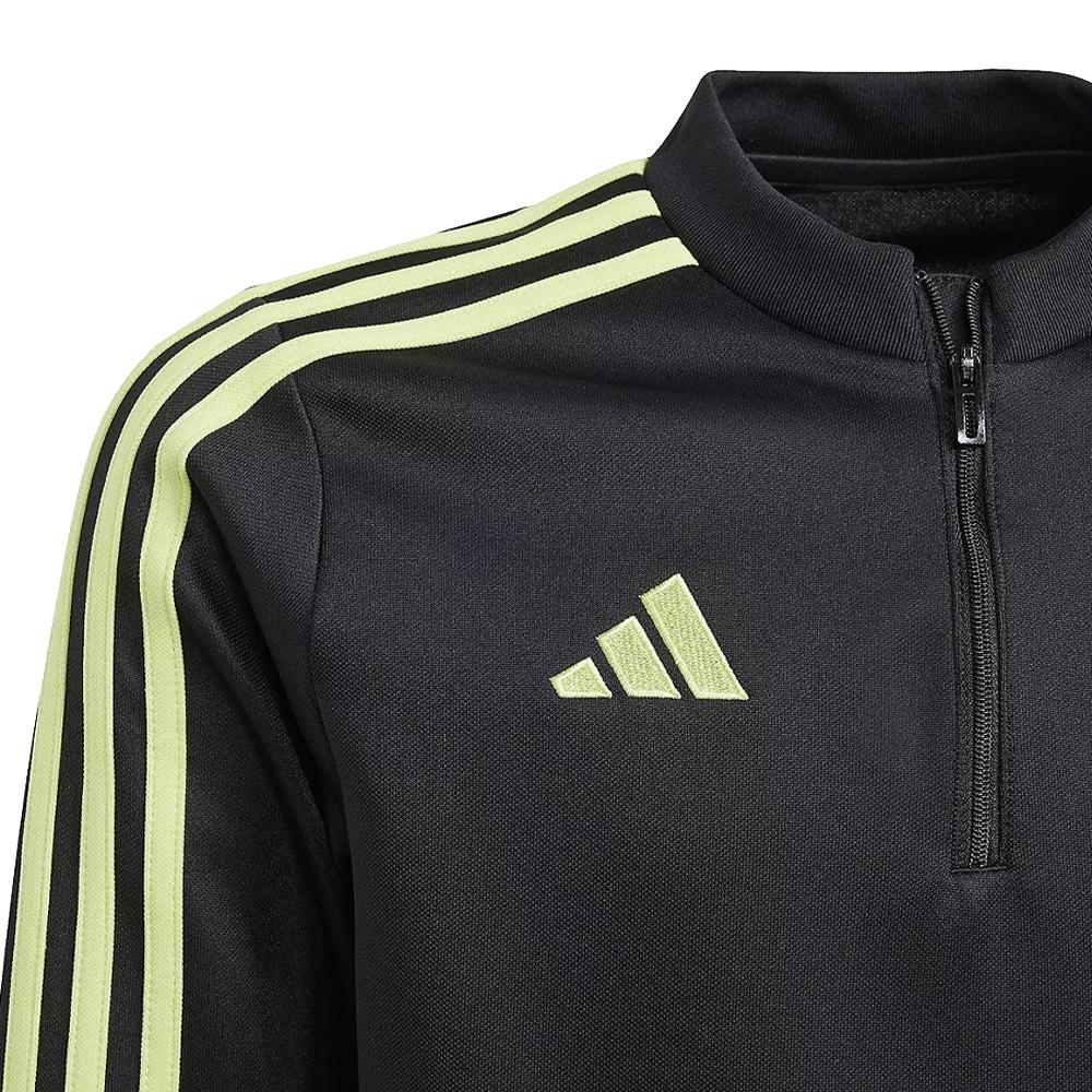 Veste Zippée Noir/Jaune Garçon Adidas Tiro23 vue 2