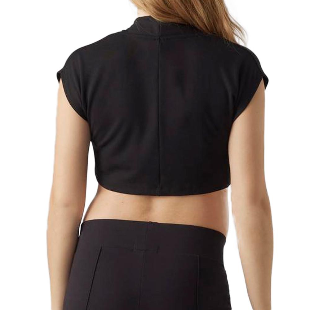 Top Noir Femme Mamalicious Luna Cropped Blazer vue 2