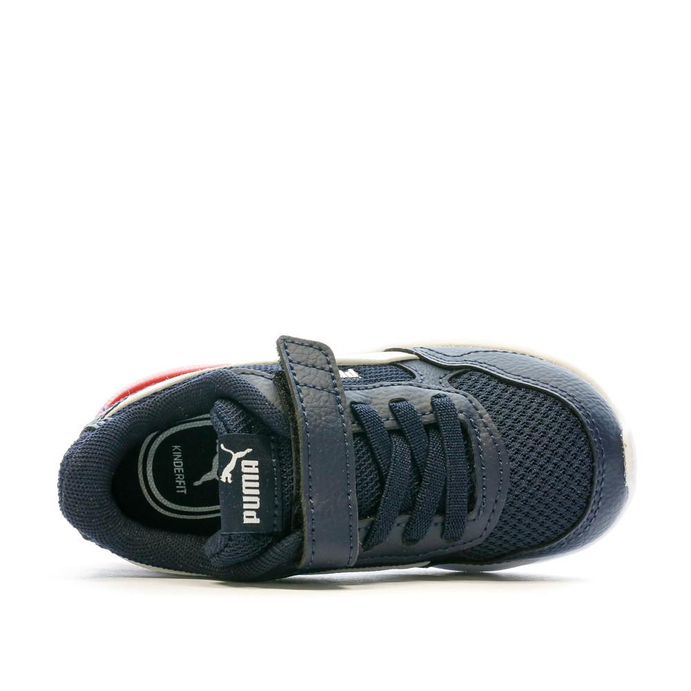 Baskets Blanches/Marines/Rouges Garçon Puma X-ray Speed Lite vue 4