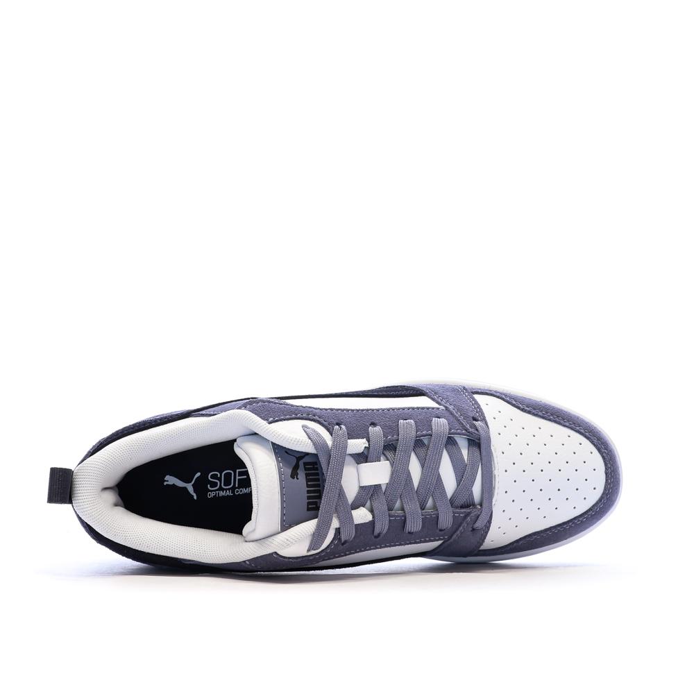 Baskets Blanches/Noires/Bleu Mixte Puma Caven 2.0 vue 4