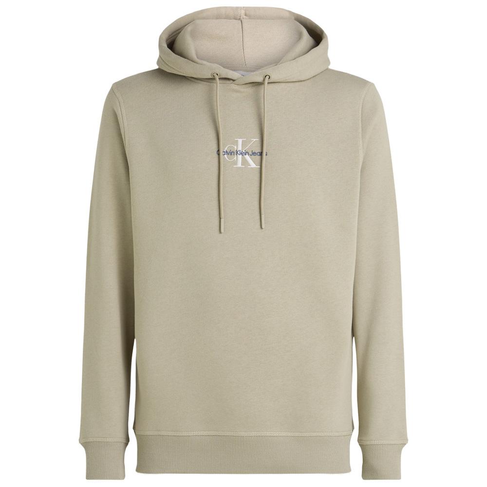 Sweat à Capuche Beige Homme Calvin Klein Monologo vue 3