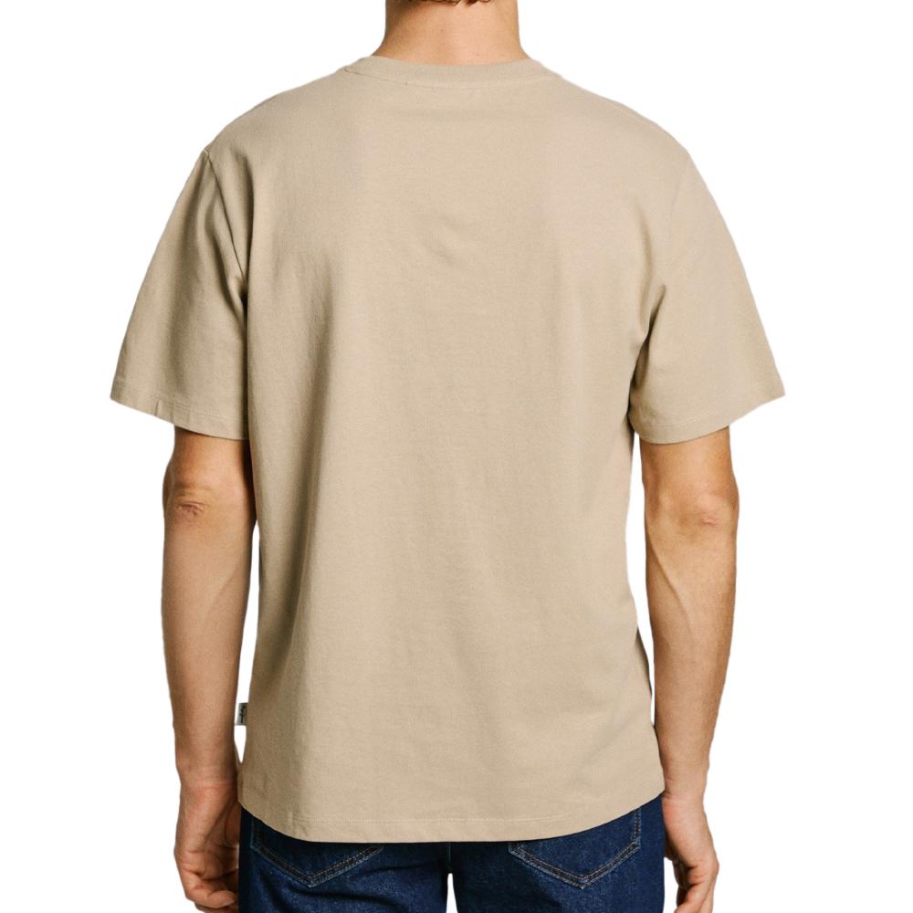 T-shirt Beige Homme Pepe jeans Contrast vue 2