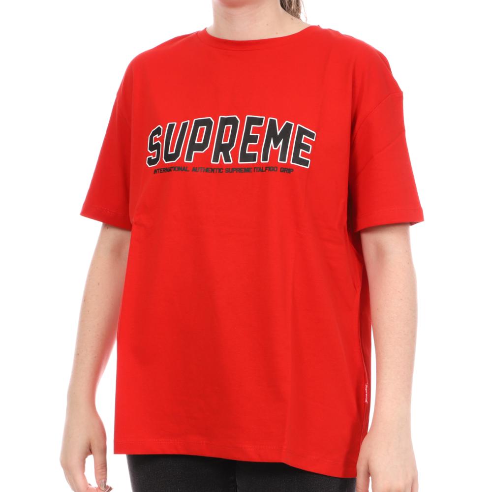T-shirt Rouge Femme Supreme Grip Flora pas cher