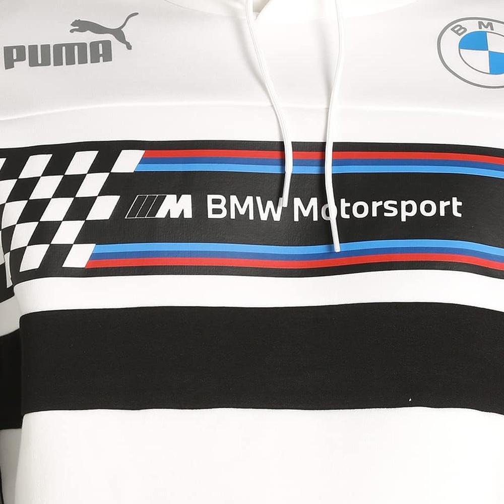 Sweat Blanc Homme Puma Fd Bmw vue 3