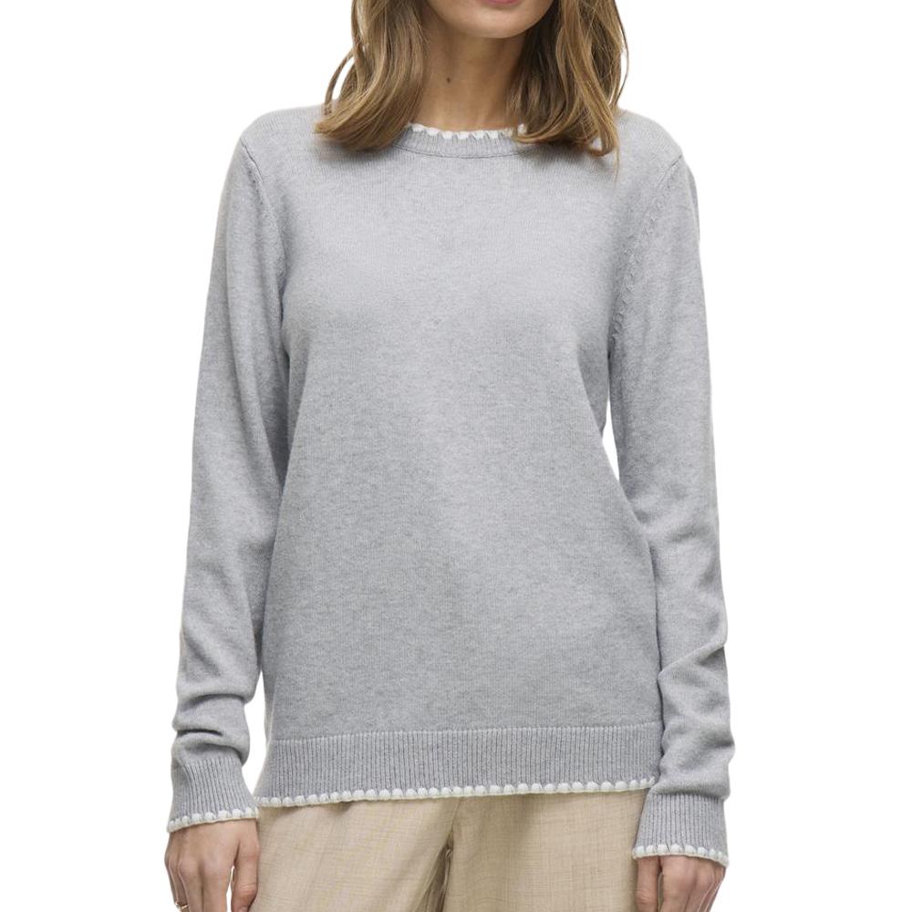 Pull Gris Femme Vila Virils pas cher