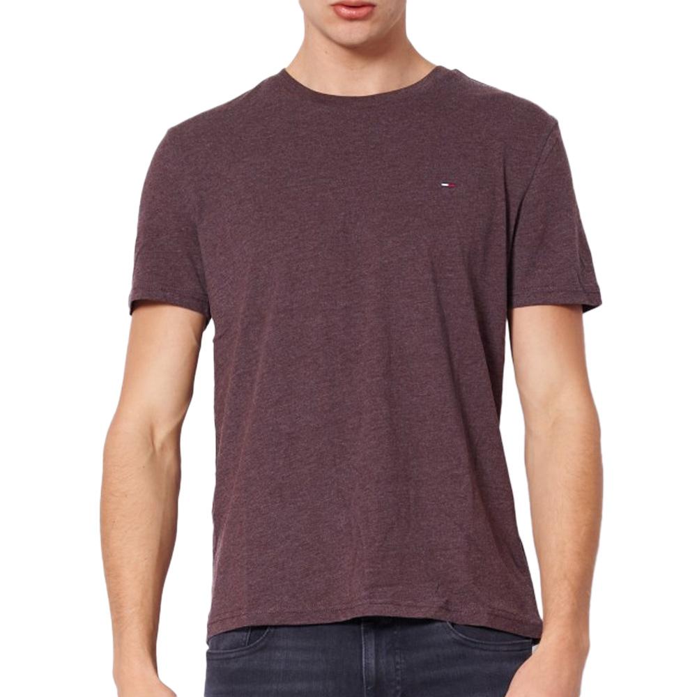 T-shirt Marron Homme Tommy Hilfiger Tjm X Slim Jaspe pas cher